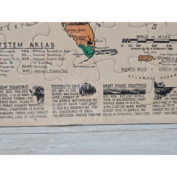 Lot of 2 Vintage National Parks of America and its Territories Puzzle and Game C - Picture 7 of 9